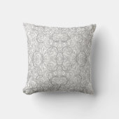 銀ペイズリー装飾用クッション クッション (正面)