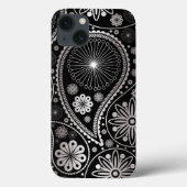 銀ペイズリー Case-Mate iPhoneケース (裏面)