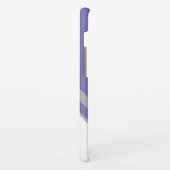 銀ペエレガントリモノグラム幾何大理石 iPhone 16ケース (左側)