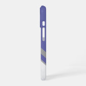 銀ペエレガントリモノグラム幾何大理石 iPhone 16ケース (左側面)