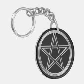 銀ペンタグラム キーホルダー (正面左)