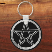 銀ペンタグラム キーホルダー (正面)