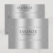 銀ミニマルフェイク質商品券 ポストカード (正面/裏面)