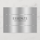 銀ミニマルフェイク質商品券 ポストカード (正面)