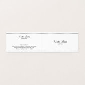 銀ミニマル色ストライプ色の背景 名刺 (外部フラット)