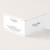 銀ミニマル色ストライプ色の背景 名刺 (外部)