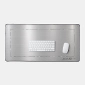 銀ミニマル金質銀枠 デスクマット (キーボード&マウス)