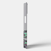 銀メタリックパーソナライズされたフラクタルiPadケース Case-Mate iPhoneケース (裏面 / 右)