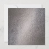 銀メタリック水のカラーワールドマップ結婚の値 案内状 (裏面)