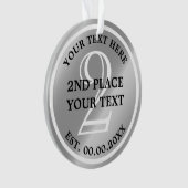 銀メダルオーナメント2位獲得 オーナメント (正面)