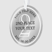 銀メダルオーナメント2位獲得 オーナメント (正面)