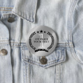 銀メダルローレルリースクレスト1位勝者 缶バッジ (インサイチュ)