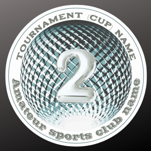 銀メダル2位入賞者第ステッカー シール