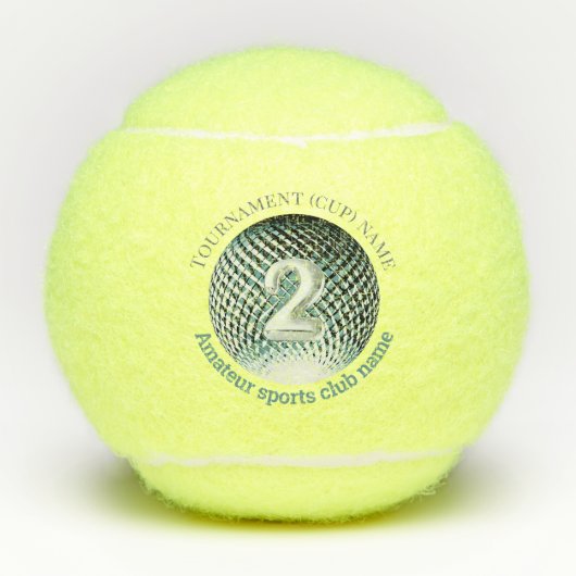 銀メダル2位決定テニス テニスボール (正面)