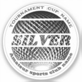 銀メダル 2位入賞者ラウンド シール (正面)