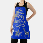 銀メリーと青の輝くクリスマス | エプロン (インサイチュ)