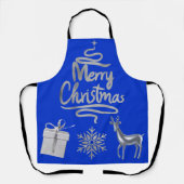 銀メリーと青の輝くクリスマス | エプロン (正面)