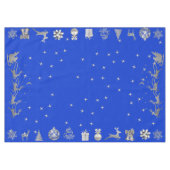 銀メリーと青の輝くクリスマス | テーブルクロス (正面(横))