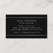 銀モダンが並んだ宝石商 名刺 (裏面)