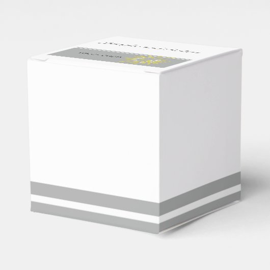 銀モダンとバターカップ花好きボックス フェイバーボックス (正面サイド)