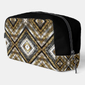 銀モダンと金ゴールドと黒のパターン ドップキット (右コーナー)