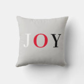 銀モダンの書の喜び クッション (裏面)