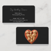 銀モダンアクセント付き黒の名刺 名刺 (正面/裏面)