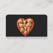 銀モダンアクセント付き黒の名刺 名刺 (裏面)