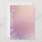 銀モダンアプリコット薄紫結婚フローラ 招待状 (裏面)