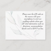 銀モダンエレガント冬の離れ水色 エンクロージャーカード (正面)