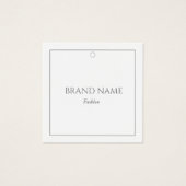 銀モダンエレガント白ラベル (正面)