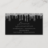 銀モダングリッターはさみ糸の変更 名刺 (裏面)