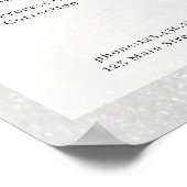 銀モダングリッターサロン価格表 ポスター (角)