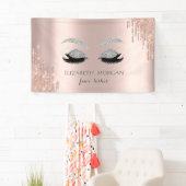 銀モダングリッターラッフェイクシュバラ金ゴールド 横断幕 (インサイチュ)