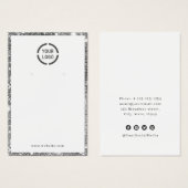 銀モダングリッターロカスタムゴ・イヤリング表示 (正面&裏面)