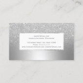 銀モダングリッター金グラデーション属箔化粧 名刺 (裏面)