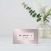 銀モダンバラサロン名刺 名刺 (スタンド正面)