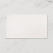 銀モダンフェイク製ストライプオンリネン 名刺 (裏面)