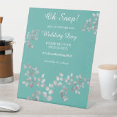 銀モダンフローラ結婚台座サイン 台座サイン (インサイチュ)