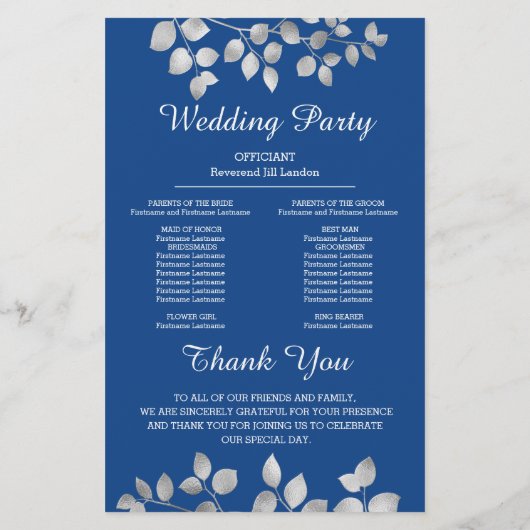 銀モダンフローラ (裏面)