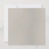 銀モダンブラックヒョウバチェロレッテ 招待状 (裏面)