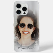 銀モダンメタリック1枚お名前 Case-Mate iPhoneケース (裏面)