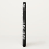 銀モダンモノグラム Case-Mate iPhoneケース (裏面/左)