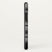 銀モダンモノグラム Case-Mate iPhoneケース (裏面/右)