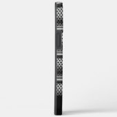 銀モダンモノグラム Case-Mate iPhoneケース (裏面 / 右)