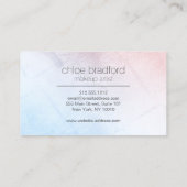 銀モダン上のホログラフィックドットフェイクパターン 名刺 (裏面)