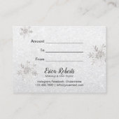 銀モダン休日サロンスパ商品券 割引カード (裏面)