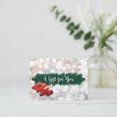 銀モダン休日サロンスパ商品券 割引カード (スタンド正面)