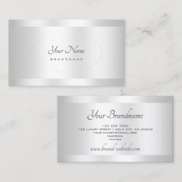 銀モダン効果プロフェッショナル及びスタイリッシュ 名刺