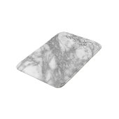 銀モダン大理石の風合い バスマット (アングル)